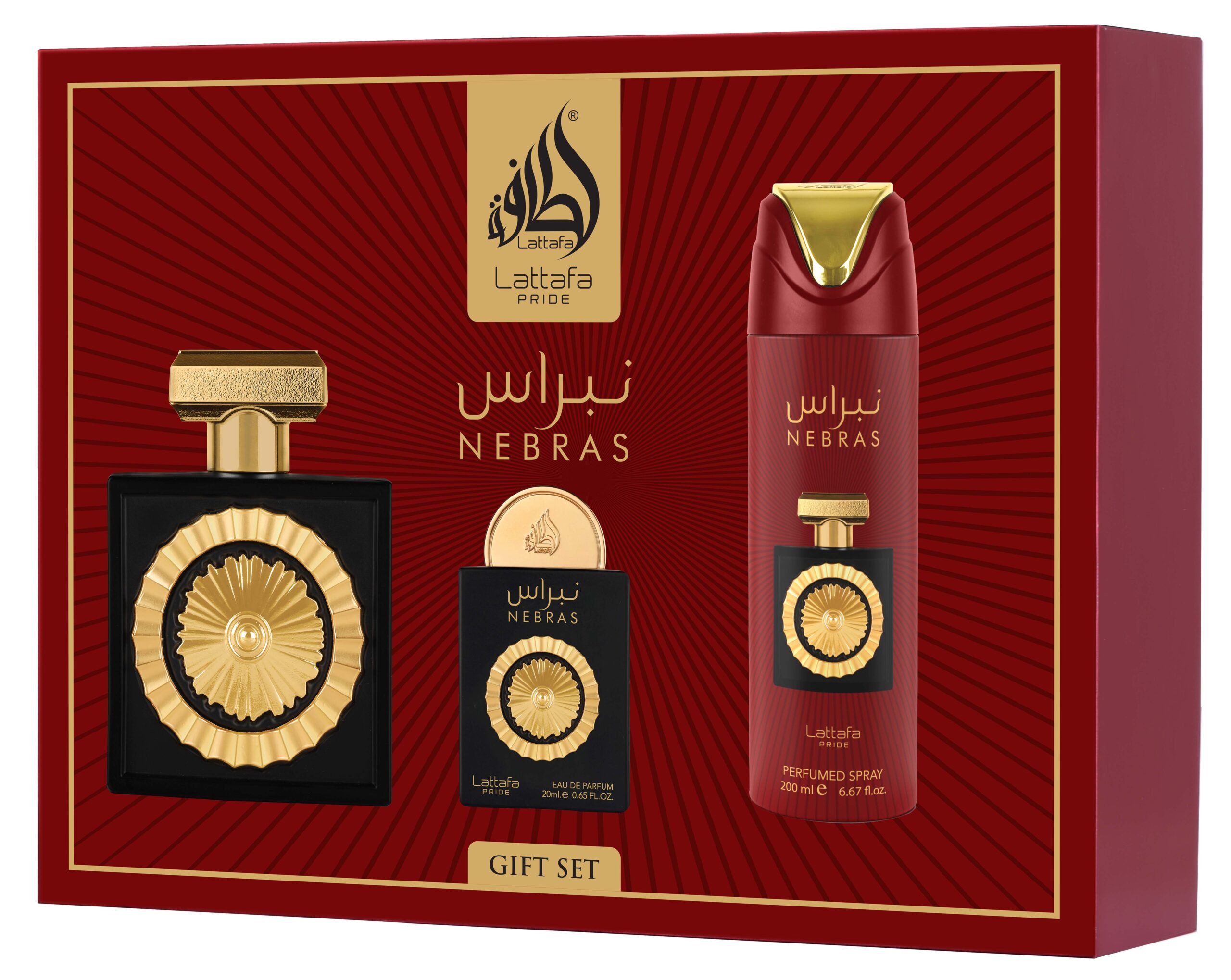 Lattafa Pride Giftset Nebras – 3pc