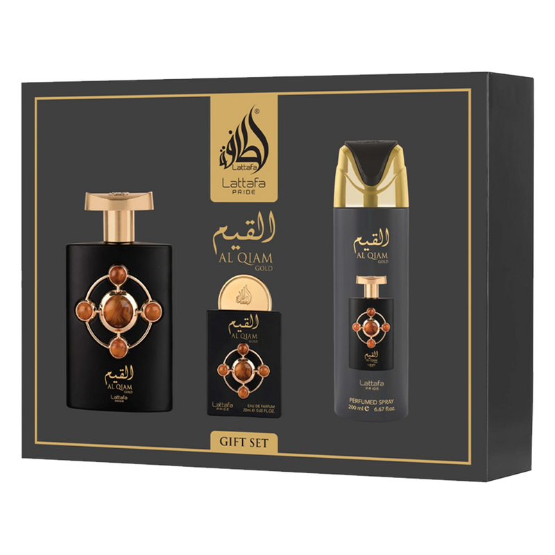 Lattafa Pride Giftset Al Qiam Gold -3pc