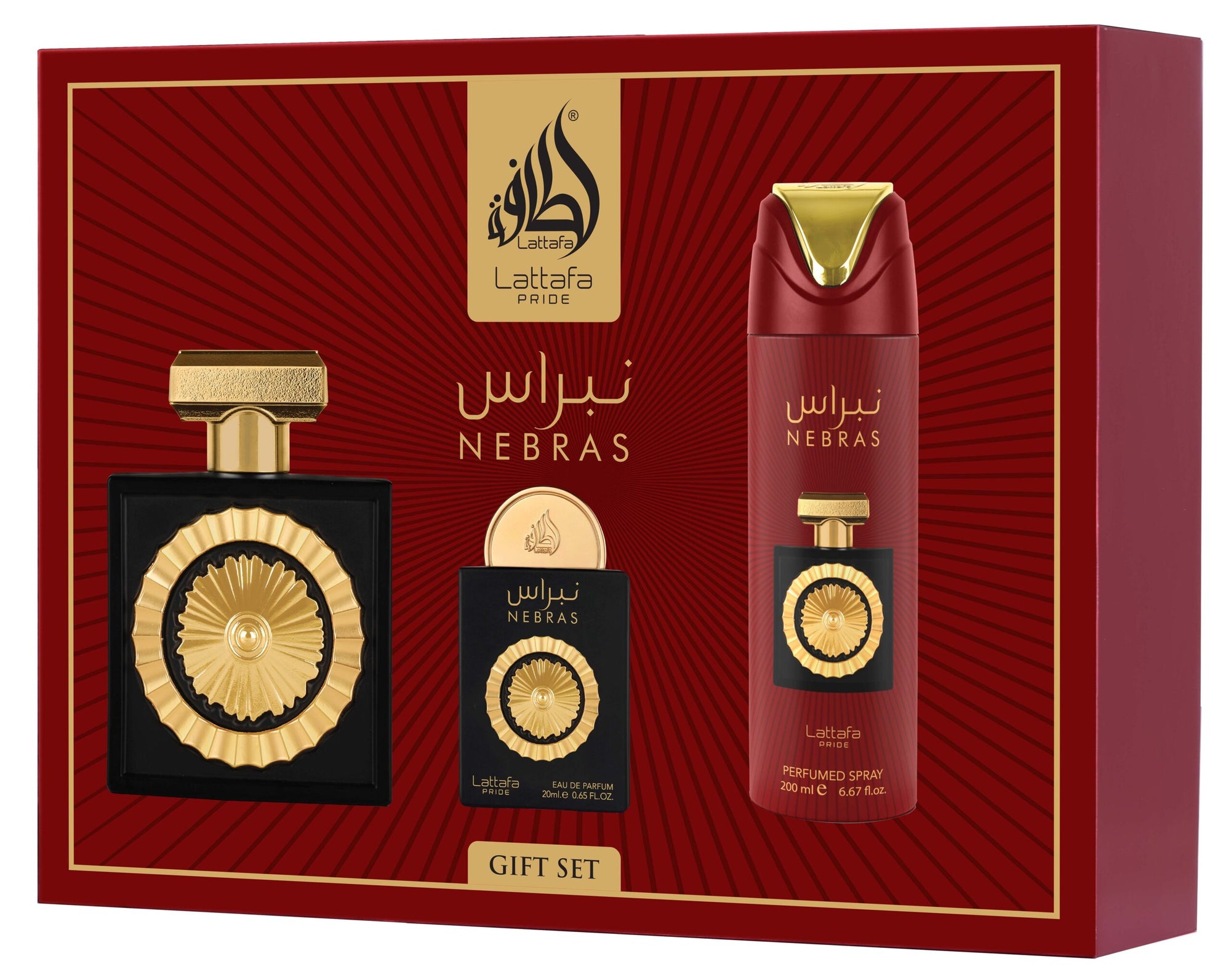 Lattafa Pride Giftset Nebras – 3pc